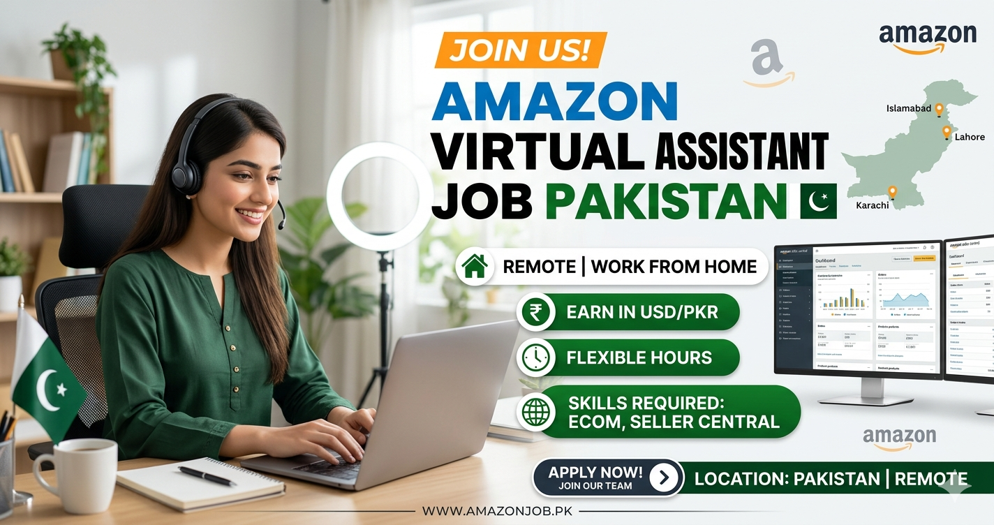 Amazon Virtual Assistant job Pakistan