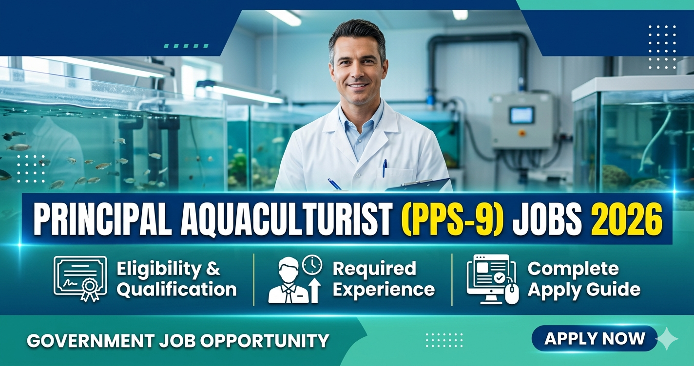 Principal Aquaculturist PPS-9 Jobs 2026